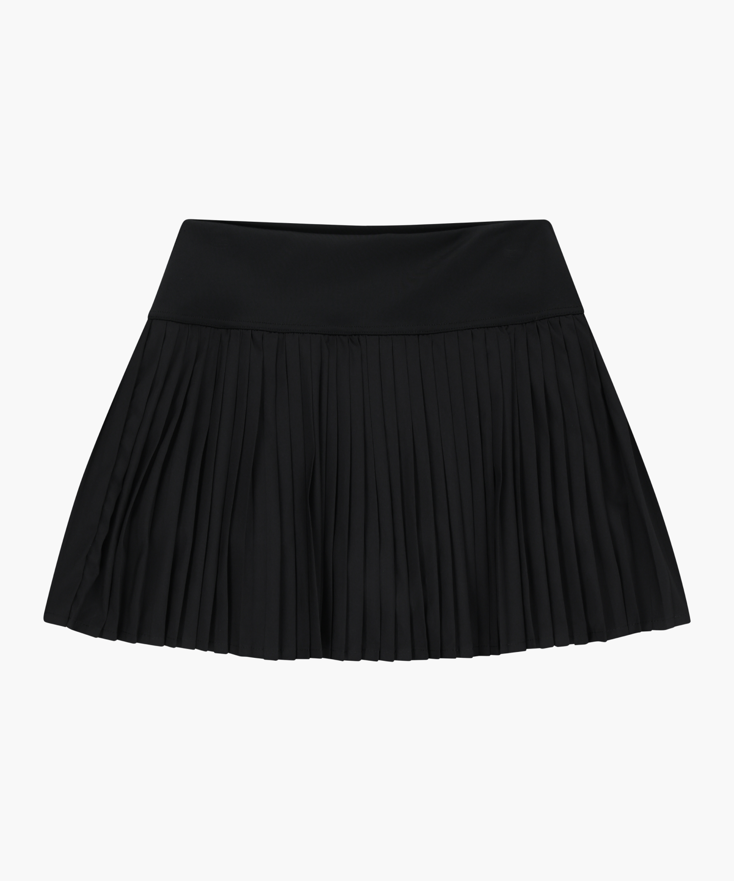 Плиссе свободная юбка Black