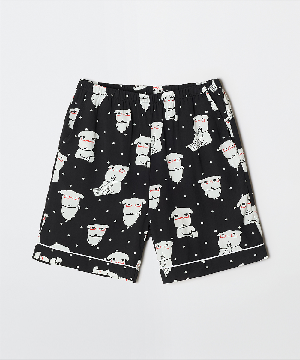 Пижама с коротким рукавом (BLACK)_SPPPG25U06