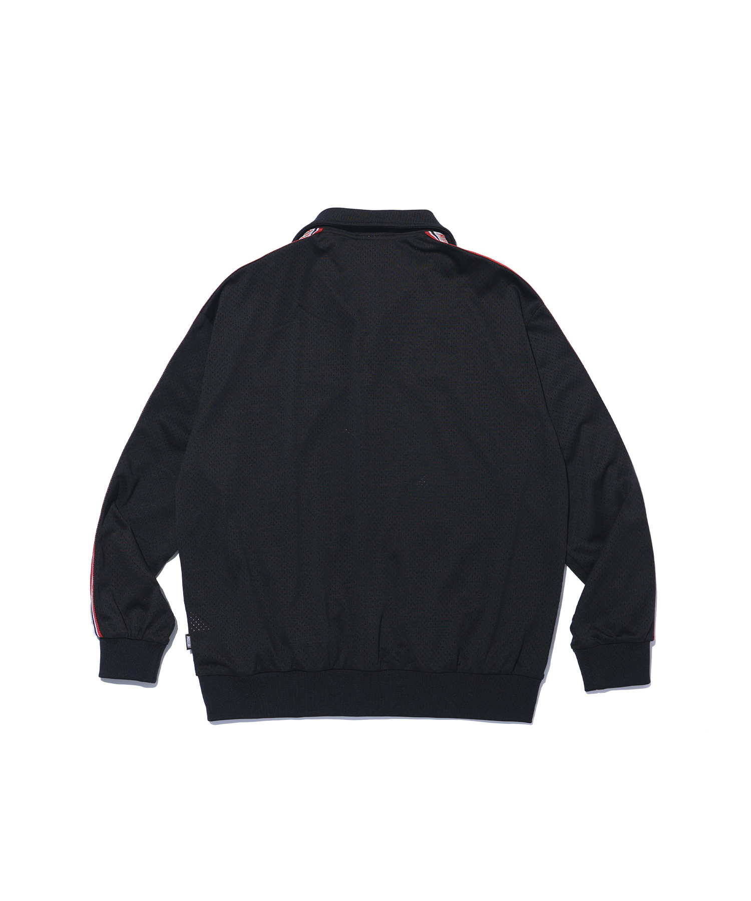 Olympia Lettering Entire Mesh Collar Zip-Up (чёрный)
