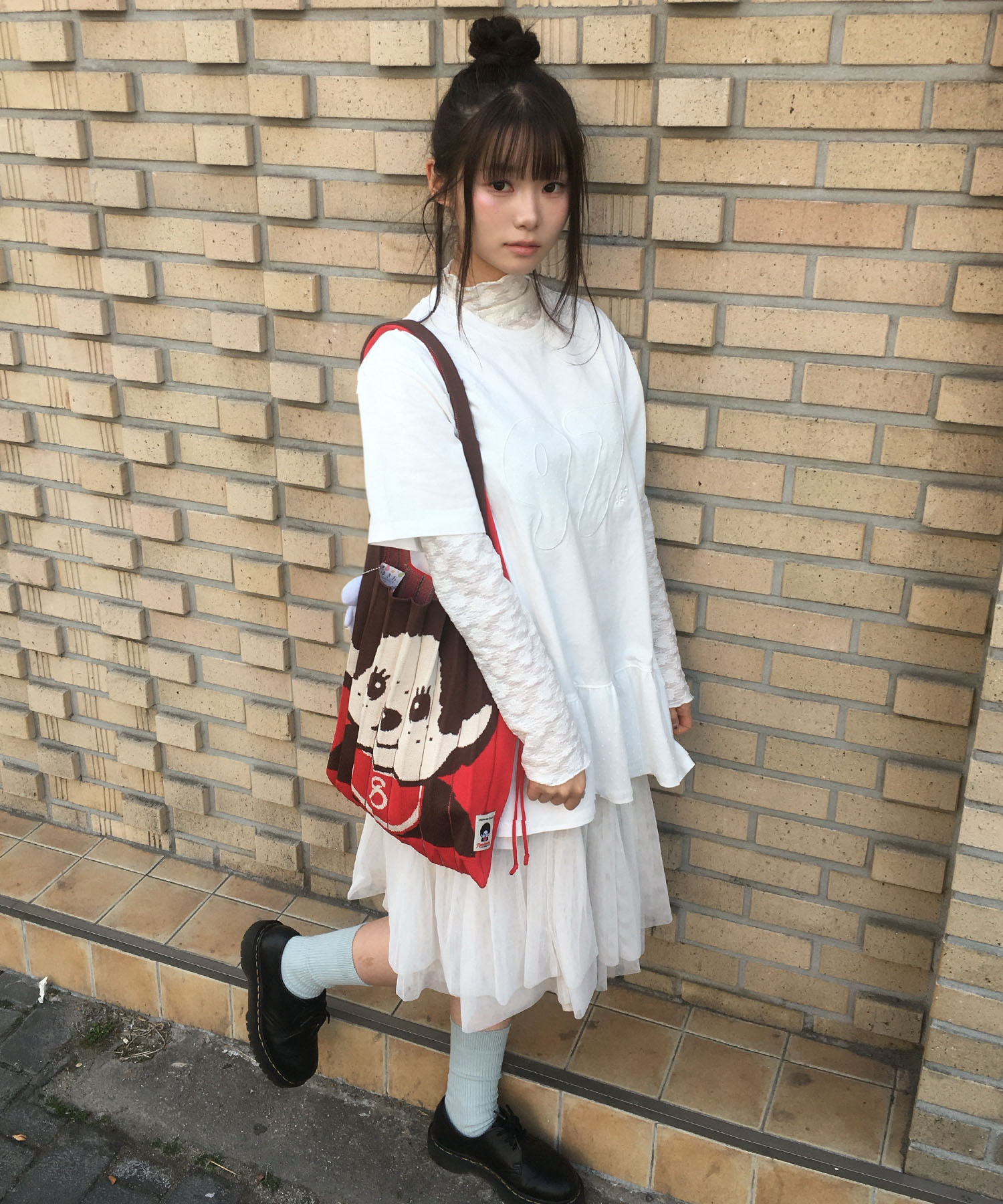 Женская многослойная футболка с рюшами, Off White