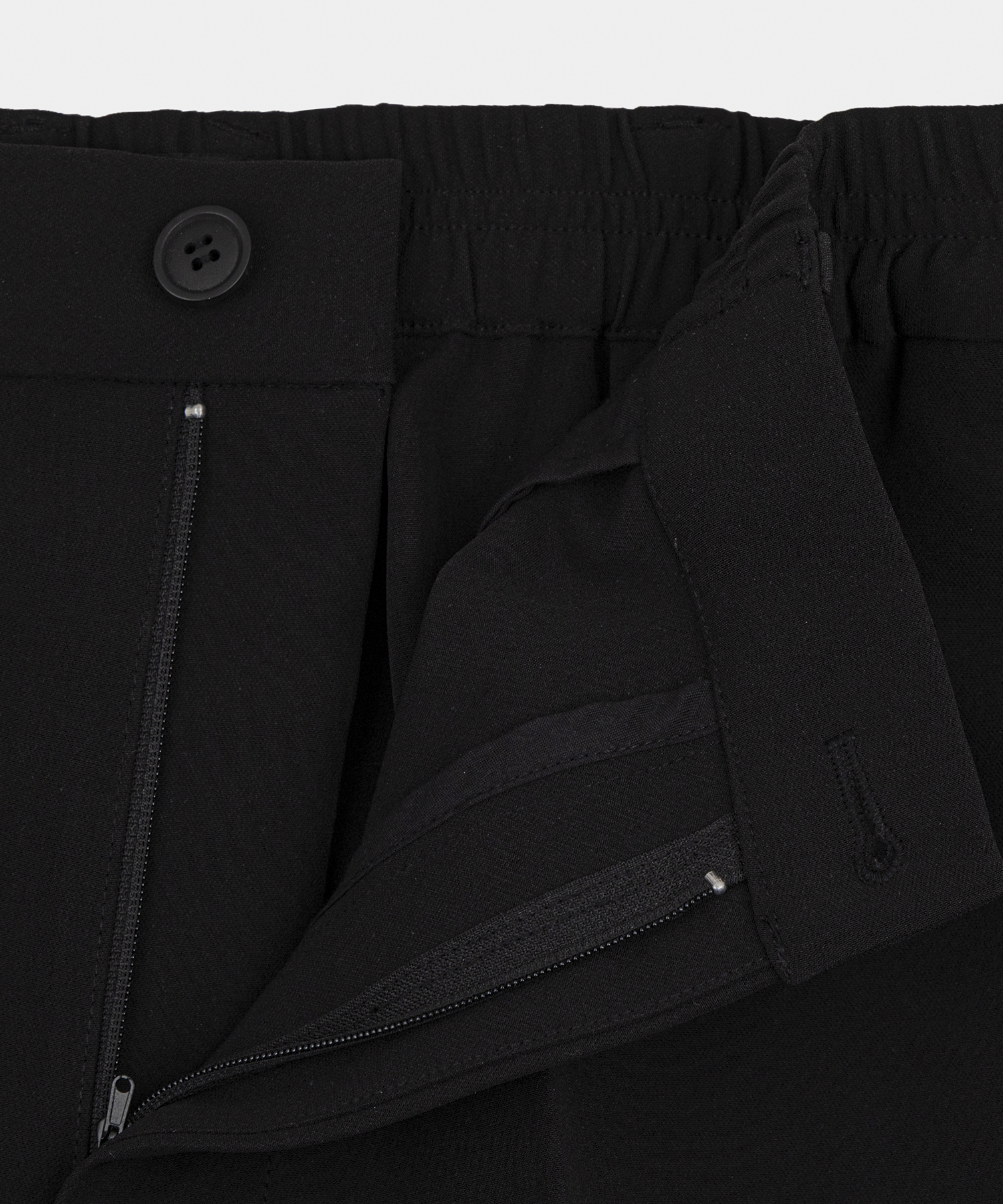 exclamation semi-широкий banding slacks чёрный