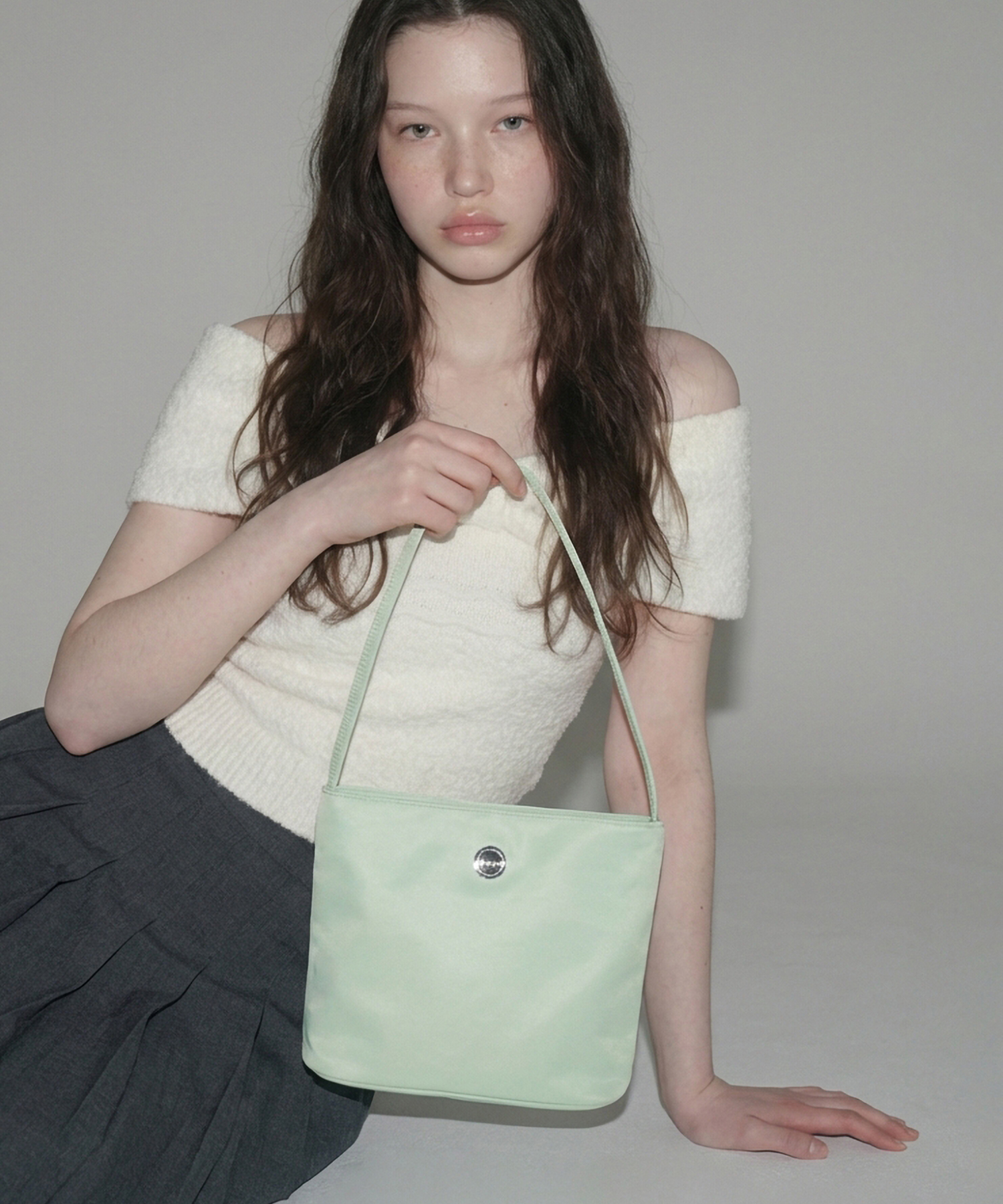 mug nylon bag_mint