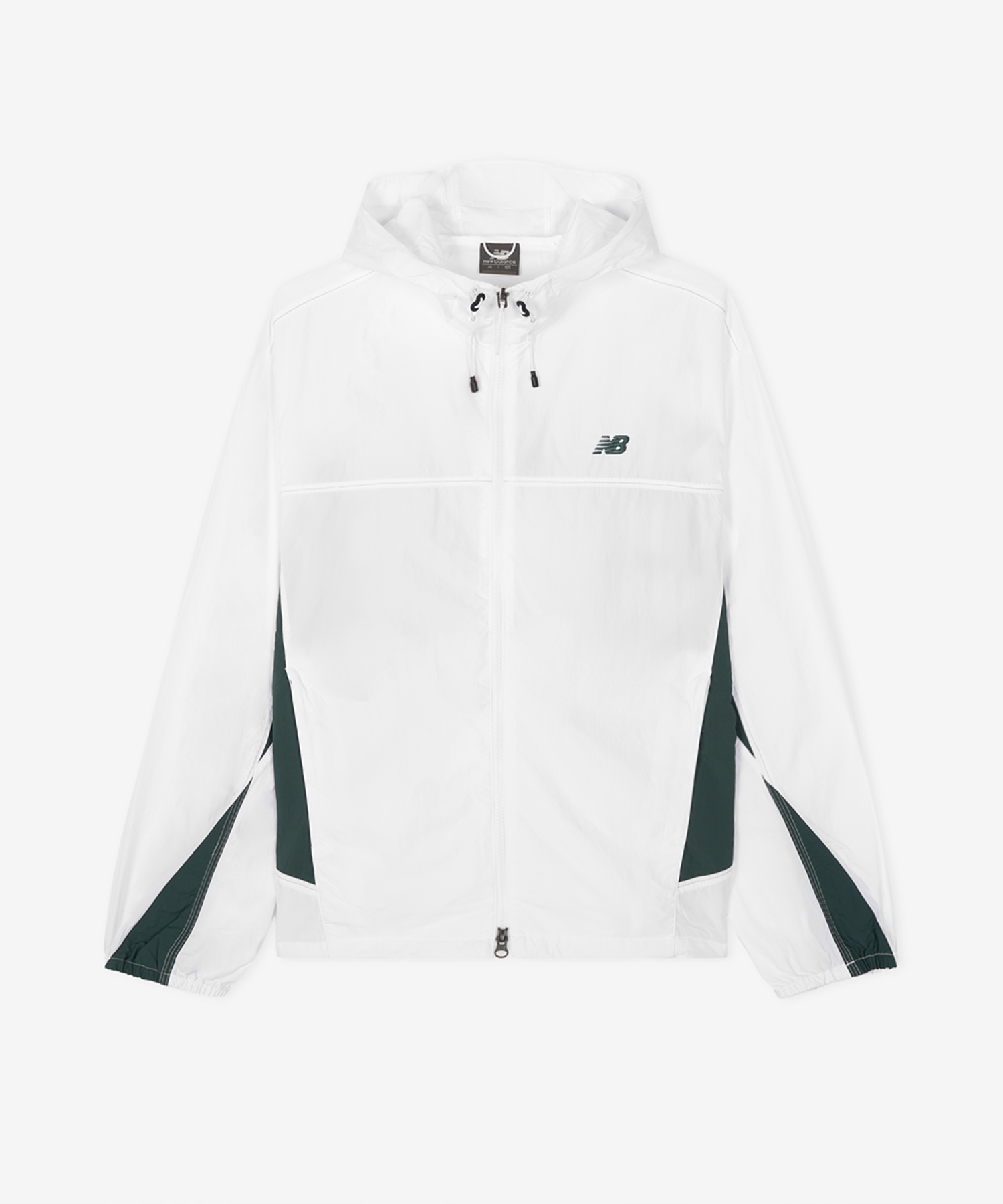 NBNAG21423 / UNI NANO LIGHT hooded windbreaker (WHITE)