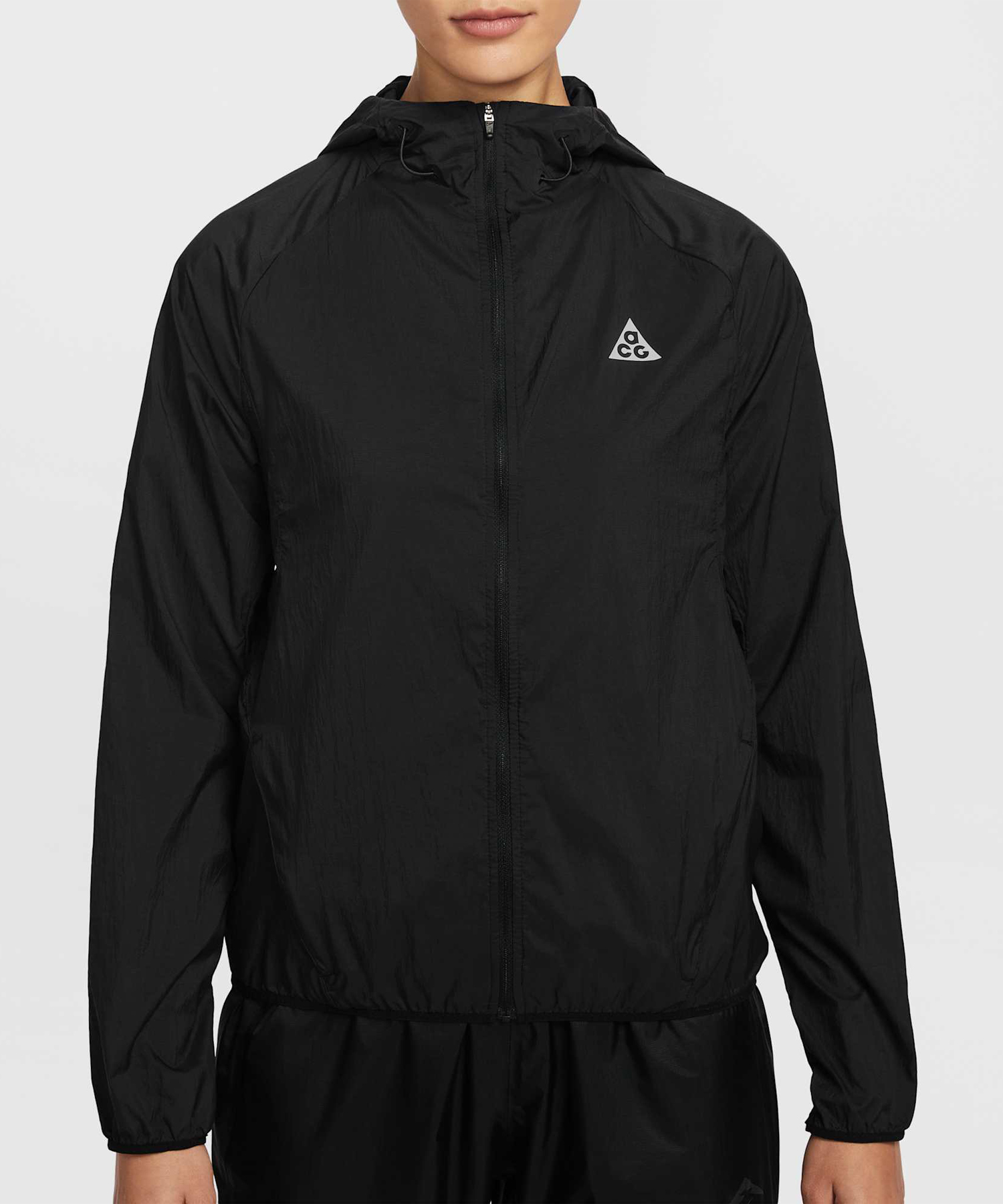 W ACG TRAIL REPEL JKT - BLACK/WHITE/(SUMMIT WHITE)