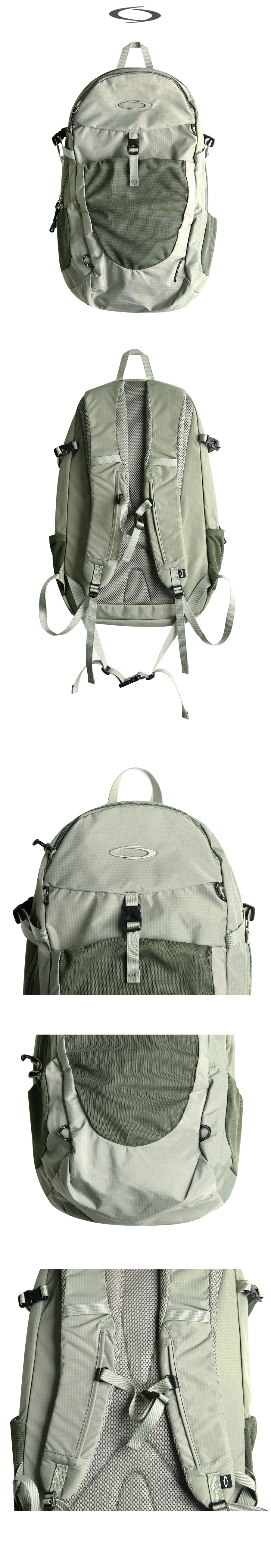 MESH BUCKLE BACKPACK - 3 COLORS KHAKI
