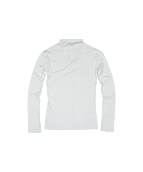 HALF ZIP-UP TOP WHITE