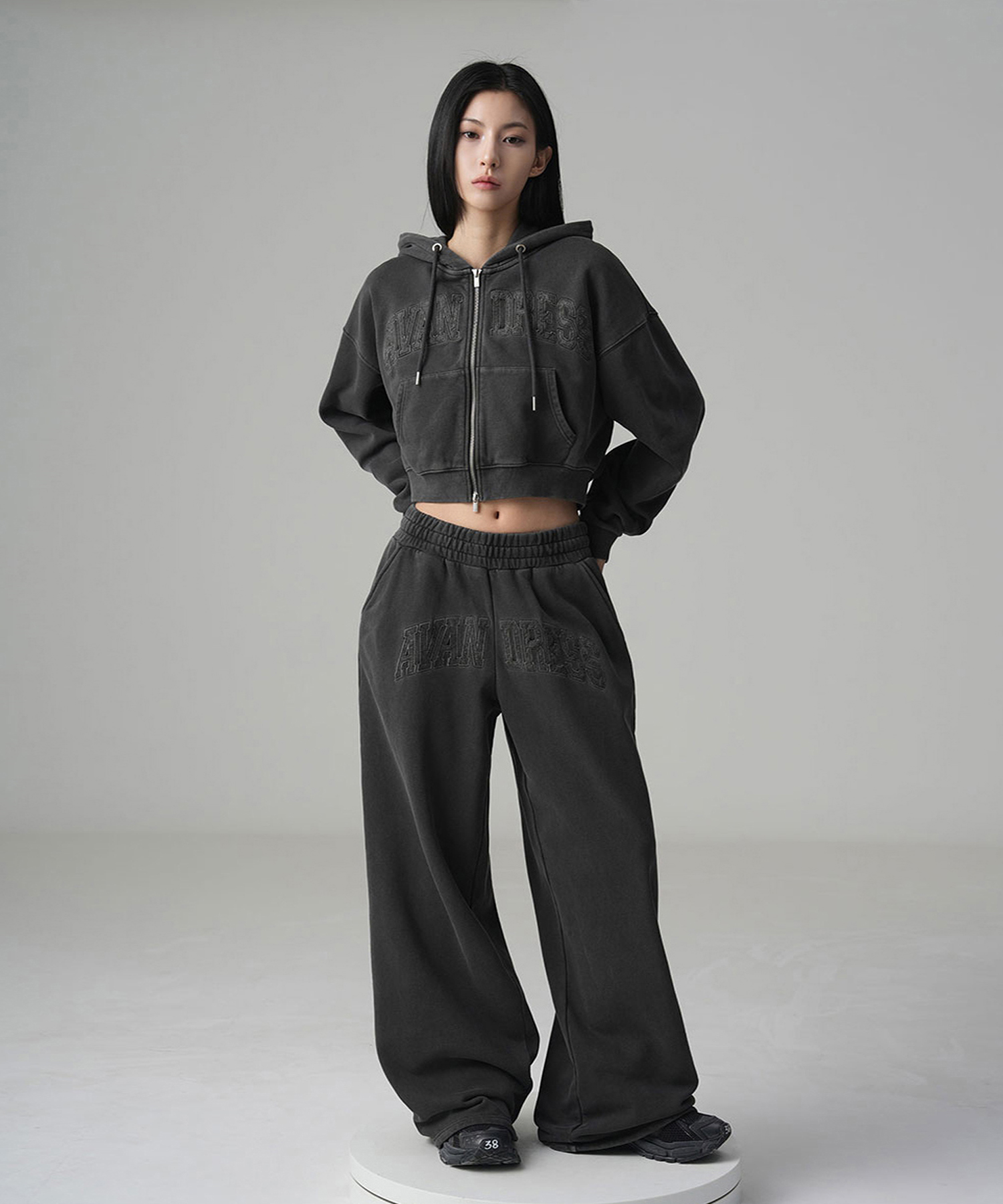 [SET] Felt 3D Pigment Zip-up + Felt 3D Pigment Wide брюки
