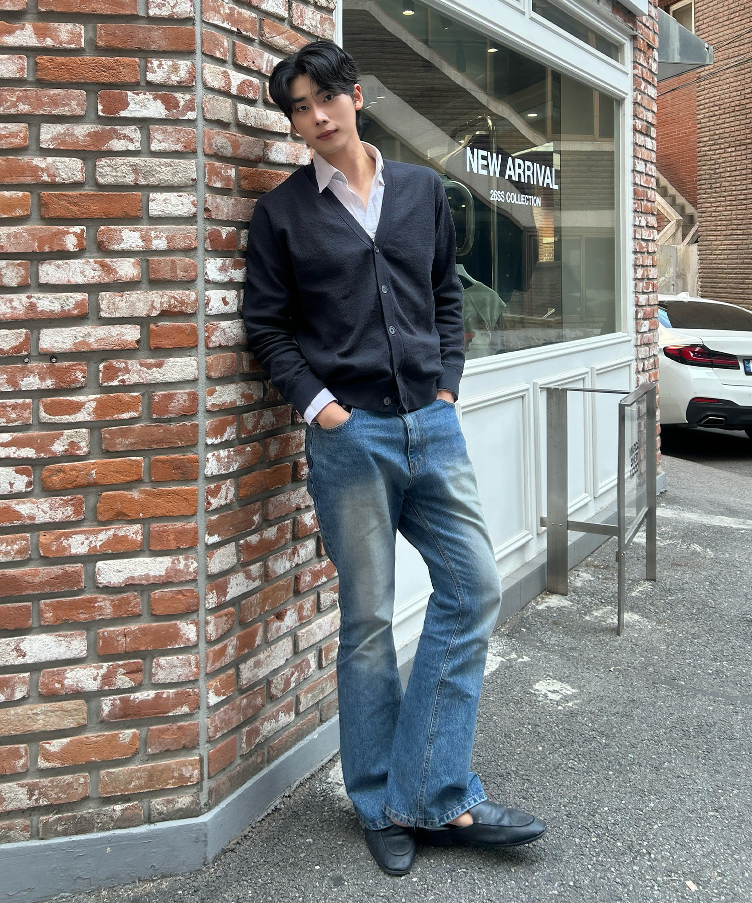 [COUTURE]linen blend overfit cardigan - 3color