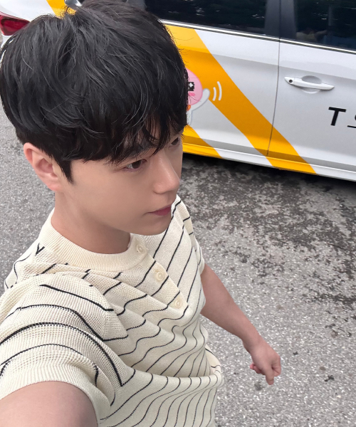[ON] Linen-Like Oversized Henley Neck Short Sleeve Knit - 5 colors thumbnail 5