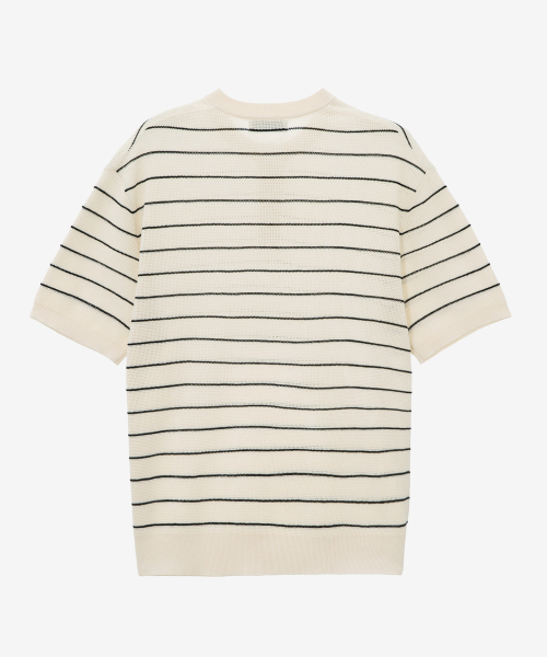 [ON] Linen-Like Oversized Henley Neck Short Sleeve Knit - 5 colors thumbnail 13