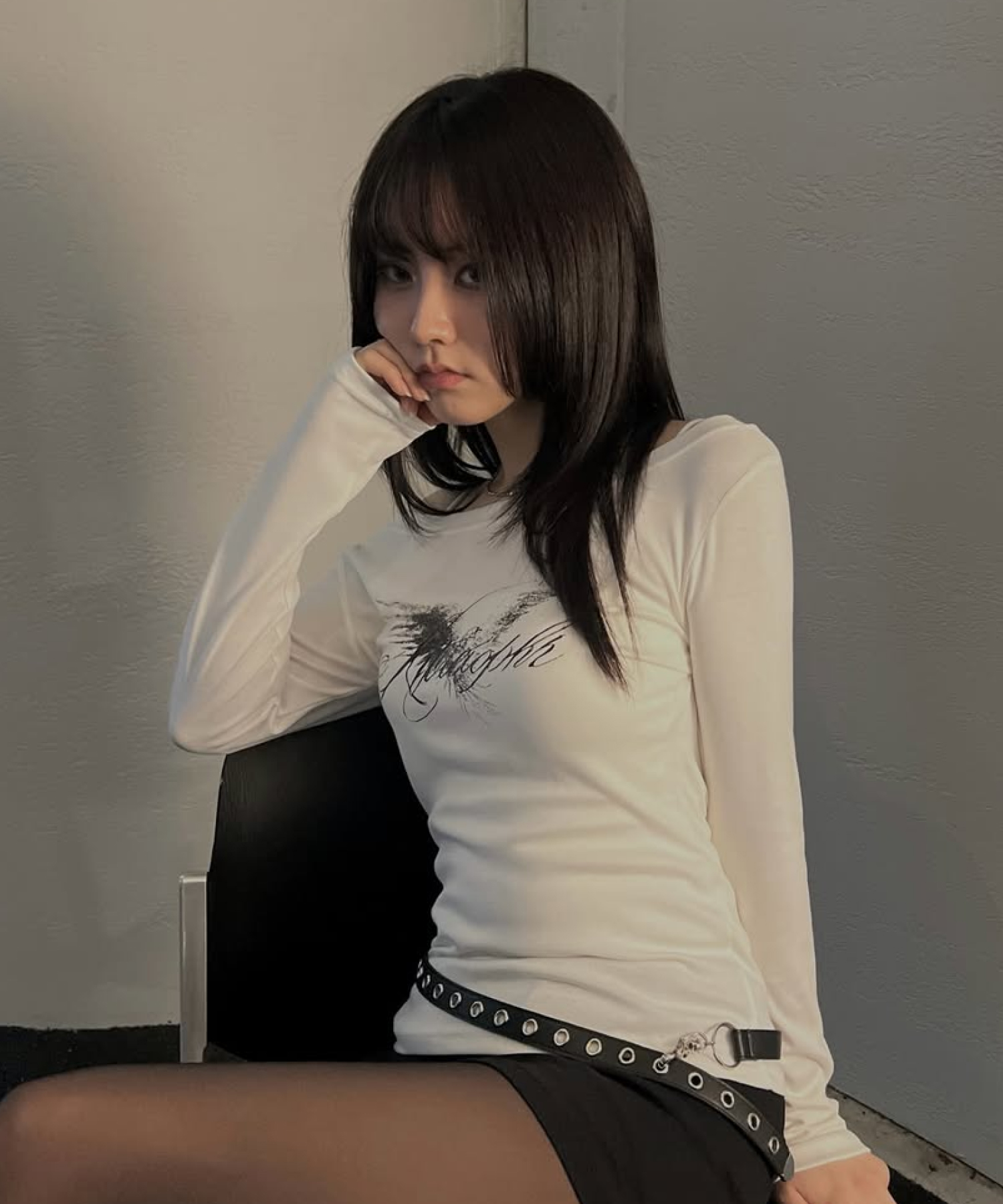 CROW BOAT NECK LONG SLEEVE [IVORY]