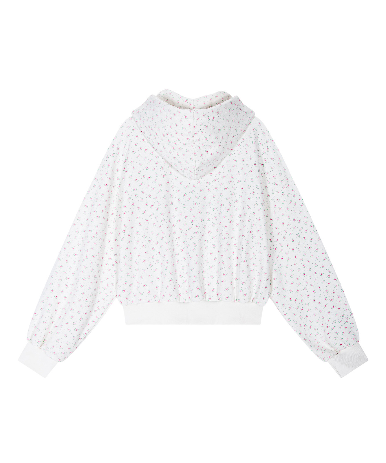 Lace Hood Zip Up [Ivory]