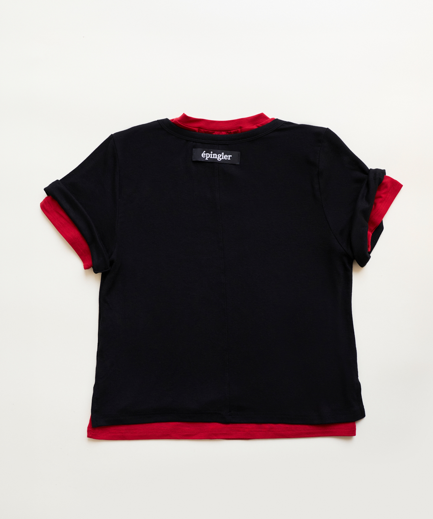 SPOONING LAYERED T - BLACK