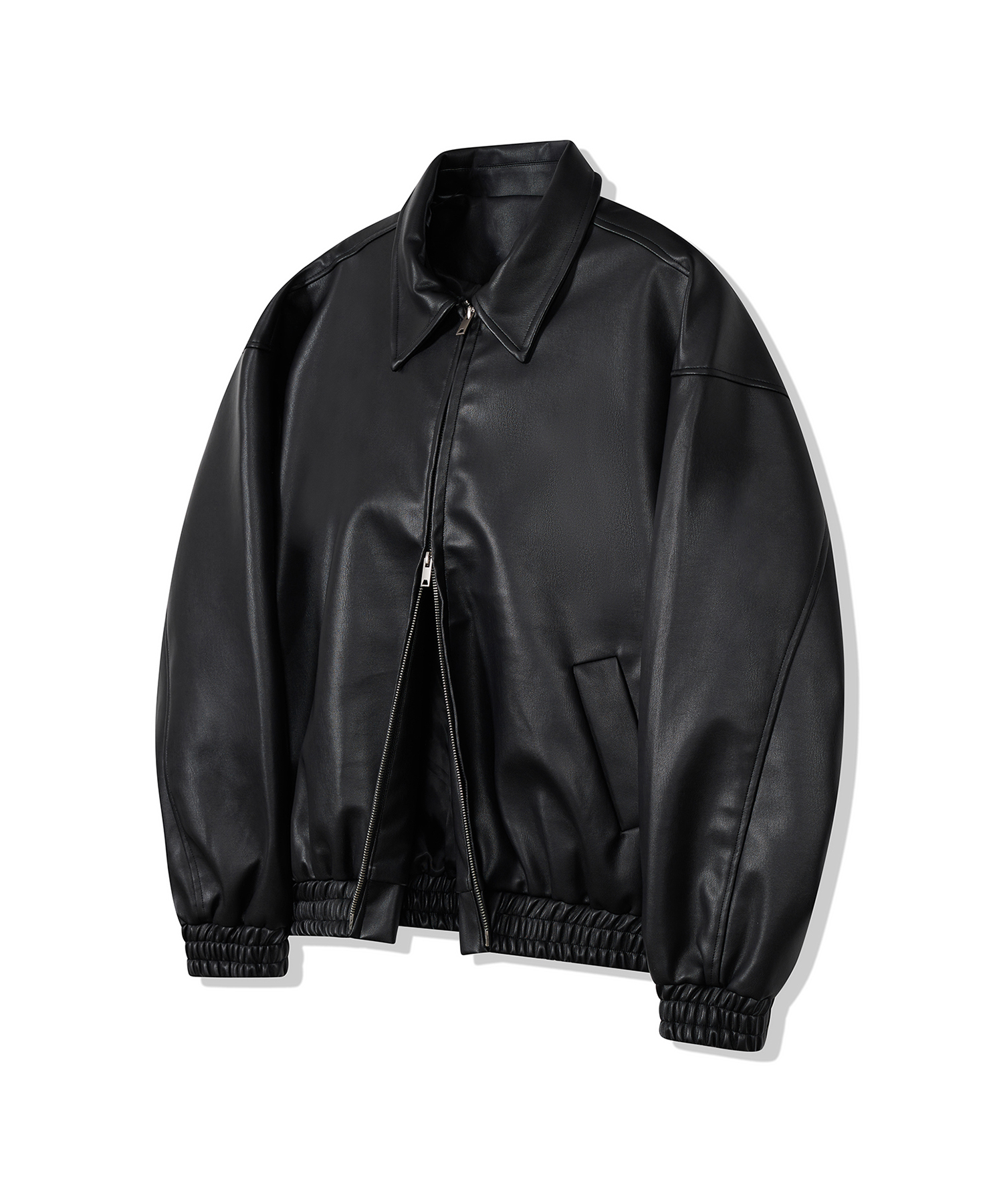 87-STAN009 [Renewal] Standard Blouson Leather Jacket (5color)