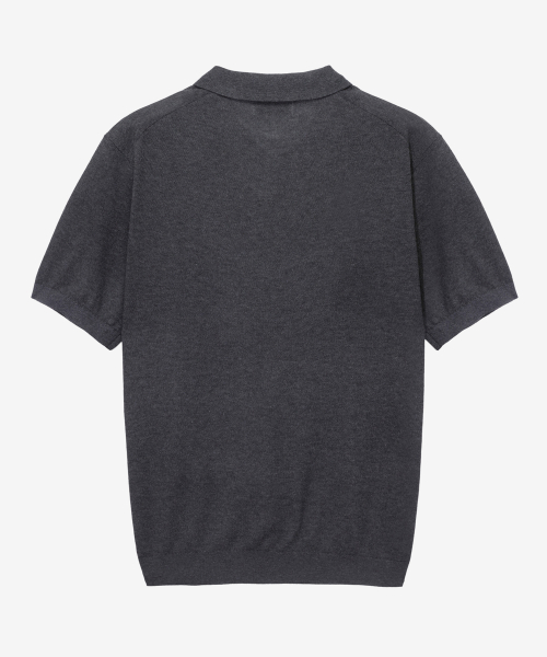 [ON] Washable Cotton Blend Collar Short Sleeve Knit - 3 colors thumbnail 8