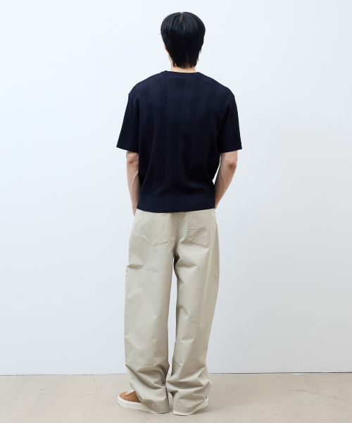 [ON] Textured Henry Neck Short Sleeve Knit - 3 colors thumbnail 12