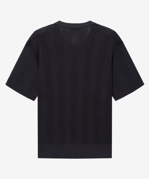 [ON] Textured Henry Neck Short Sleeve Knit - 3 colors thumbnail 16