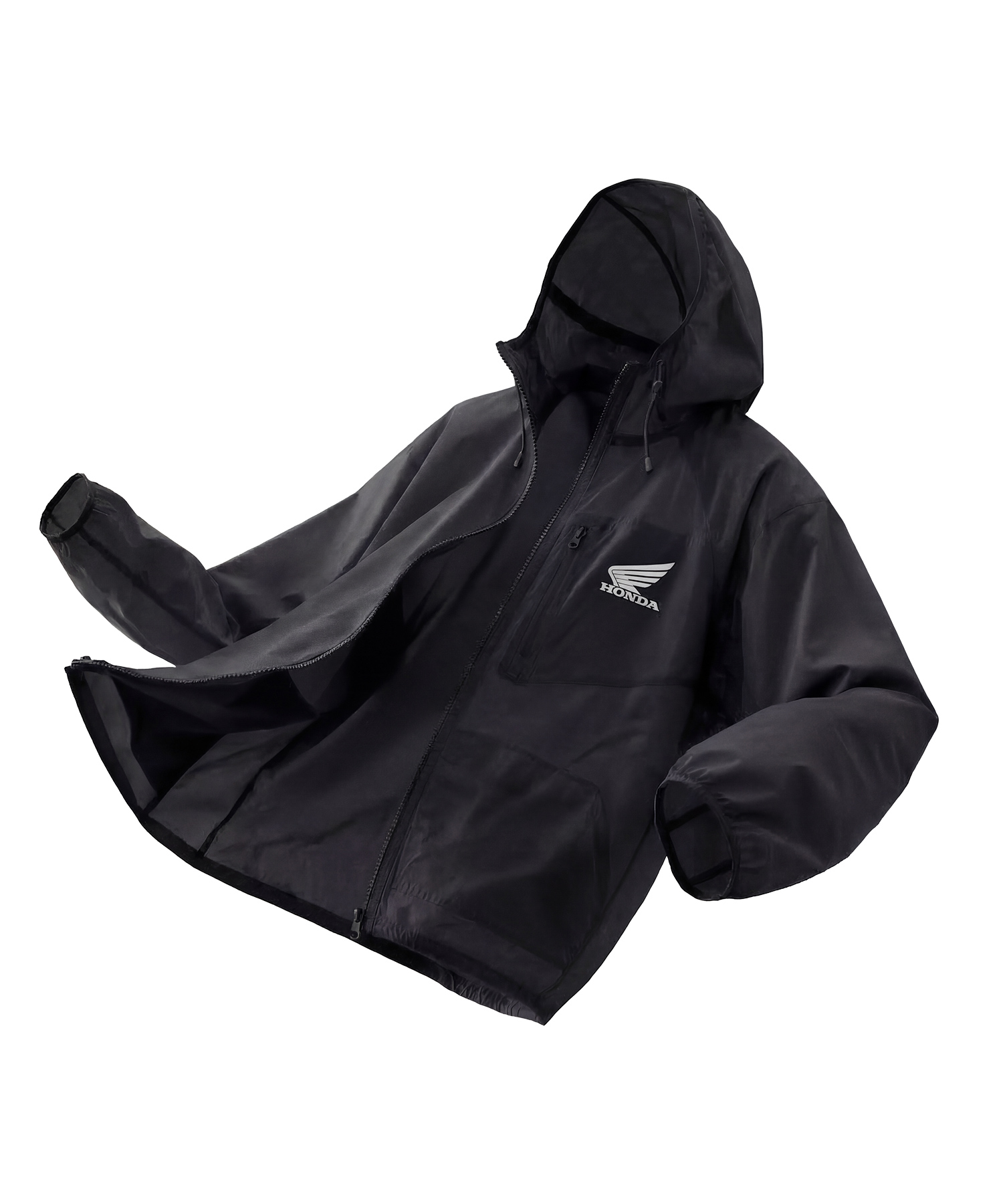 H-Tech Packable Windbreaker_Solid Ver Black
