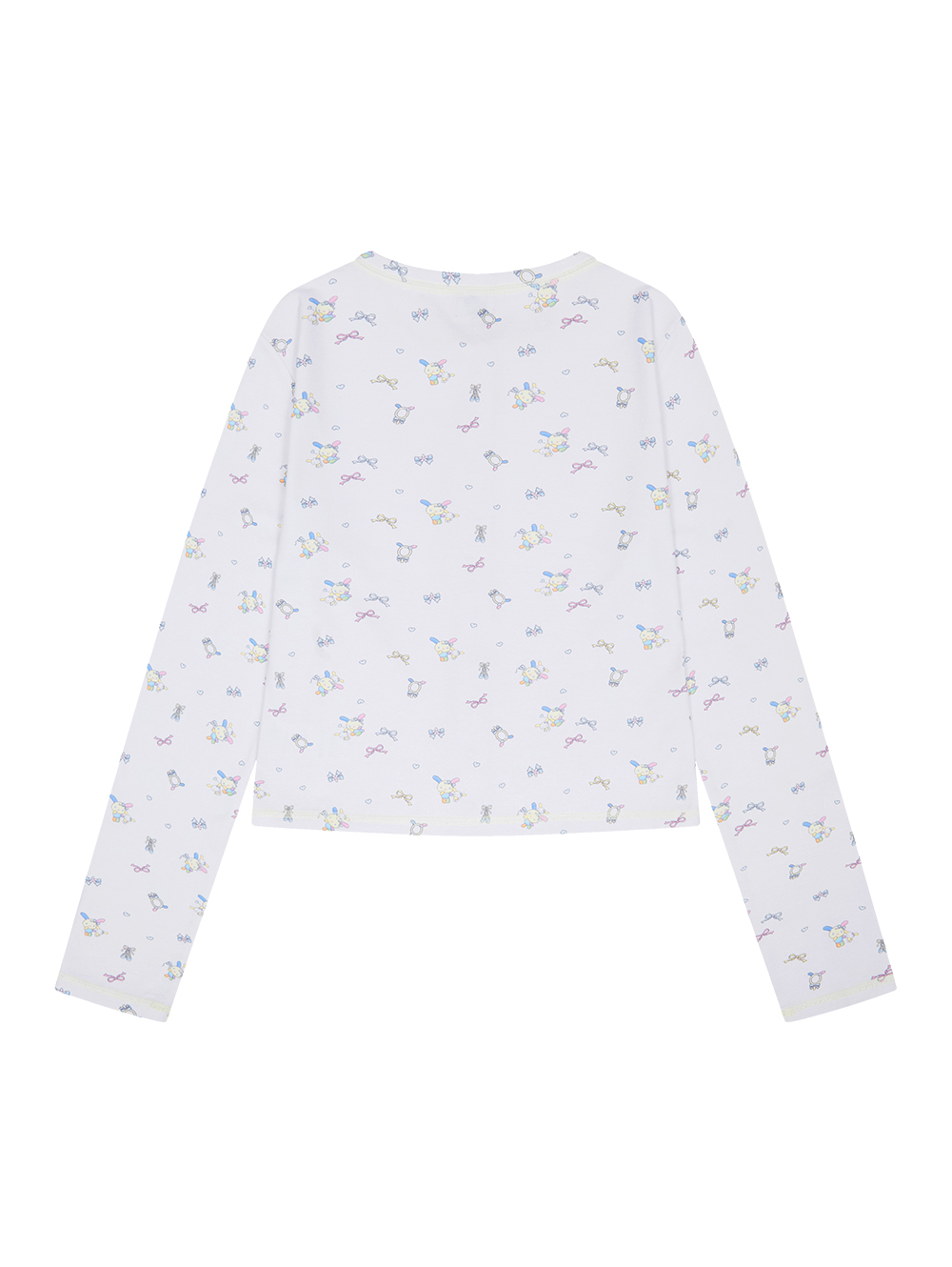 USAHANA ALL OVER CARDIGAN [WHITE]