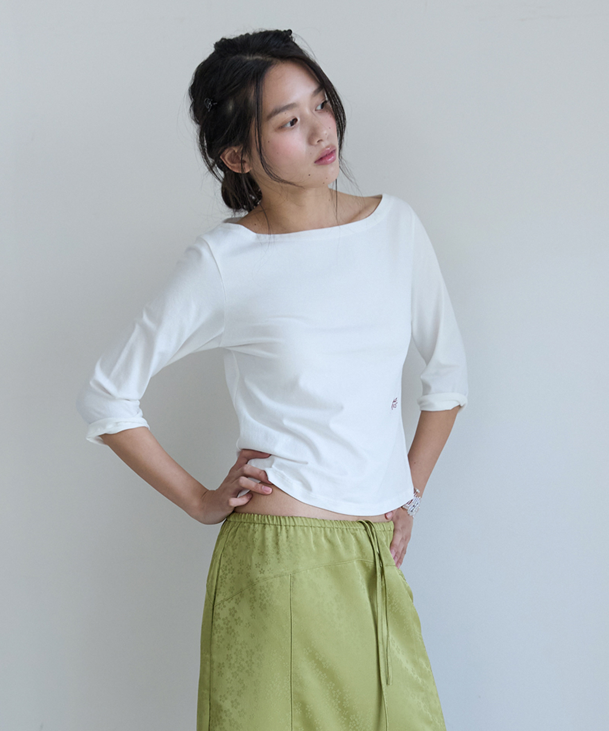 [2 PACK] Essential Scoop Neck T-Shirt & 3/4 Sleeve T-Shirt (12color)