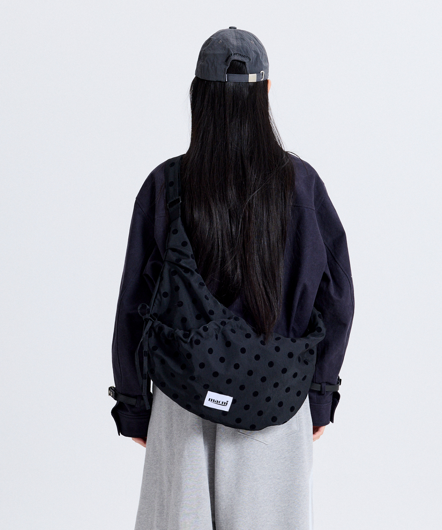 RIBBON POCKET CROSS BAG