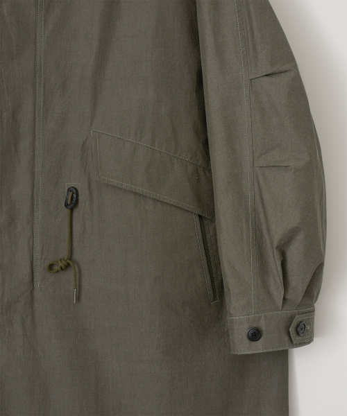Silk Nep Mods Coat (Khaki) thumbnail 4