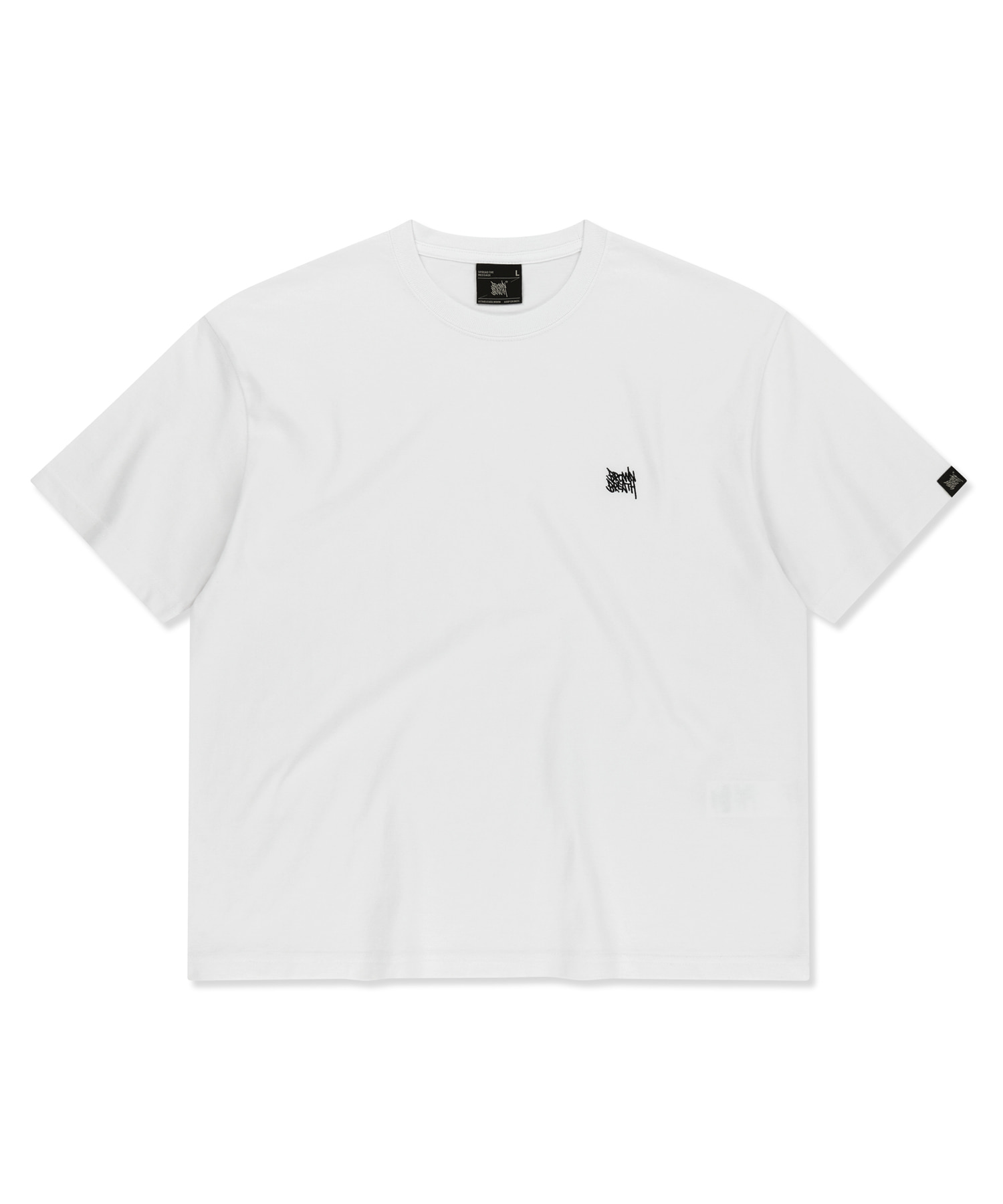 CROP TAG TEE - WHITE