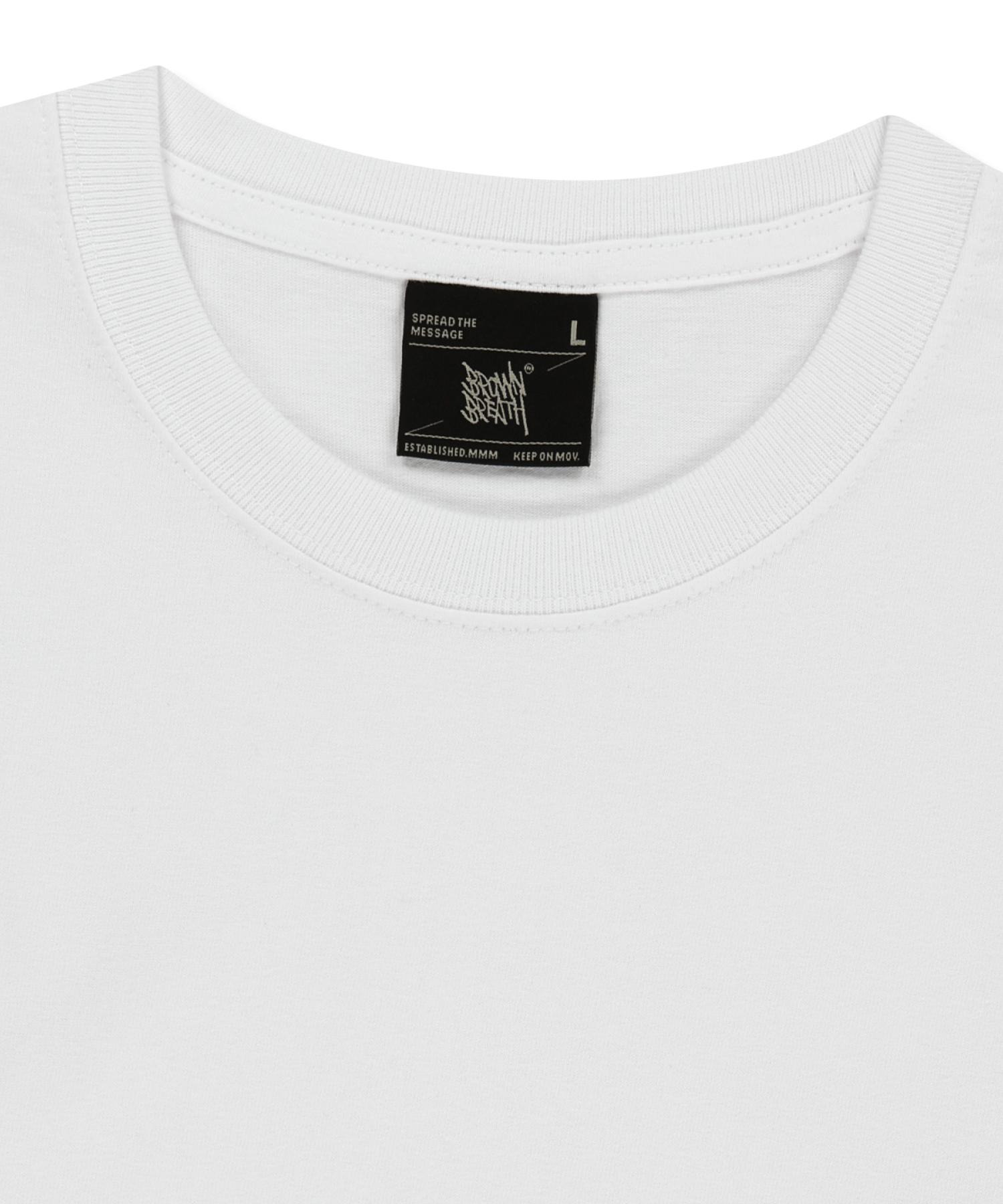 CROP TAG TEE - WHITE