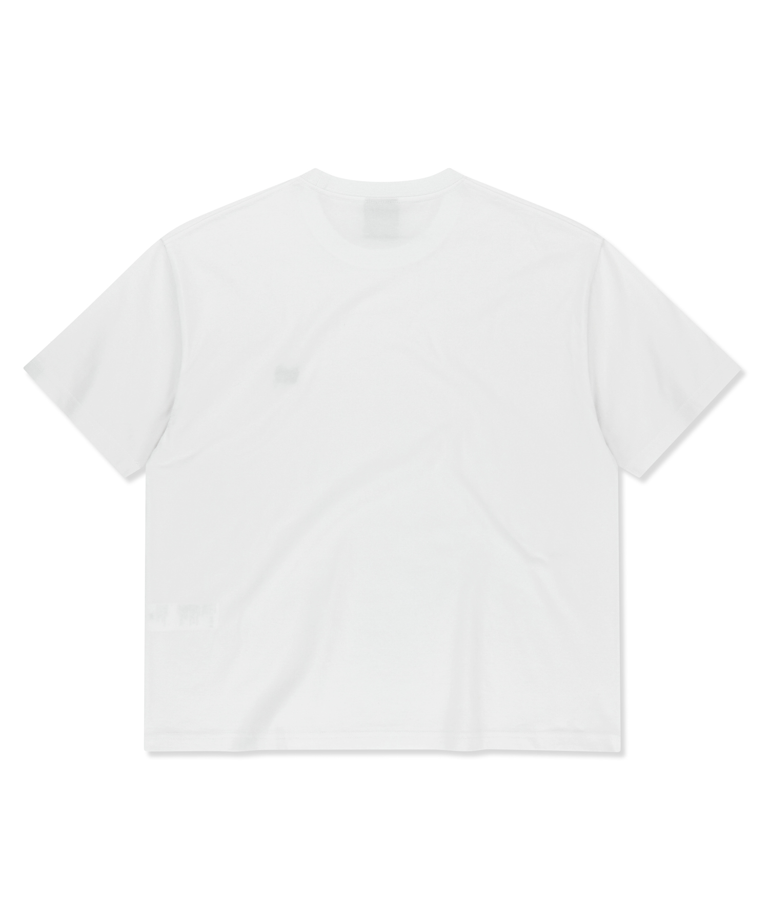 CROP TAG TEE - WHITE