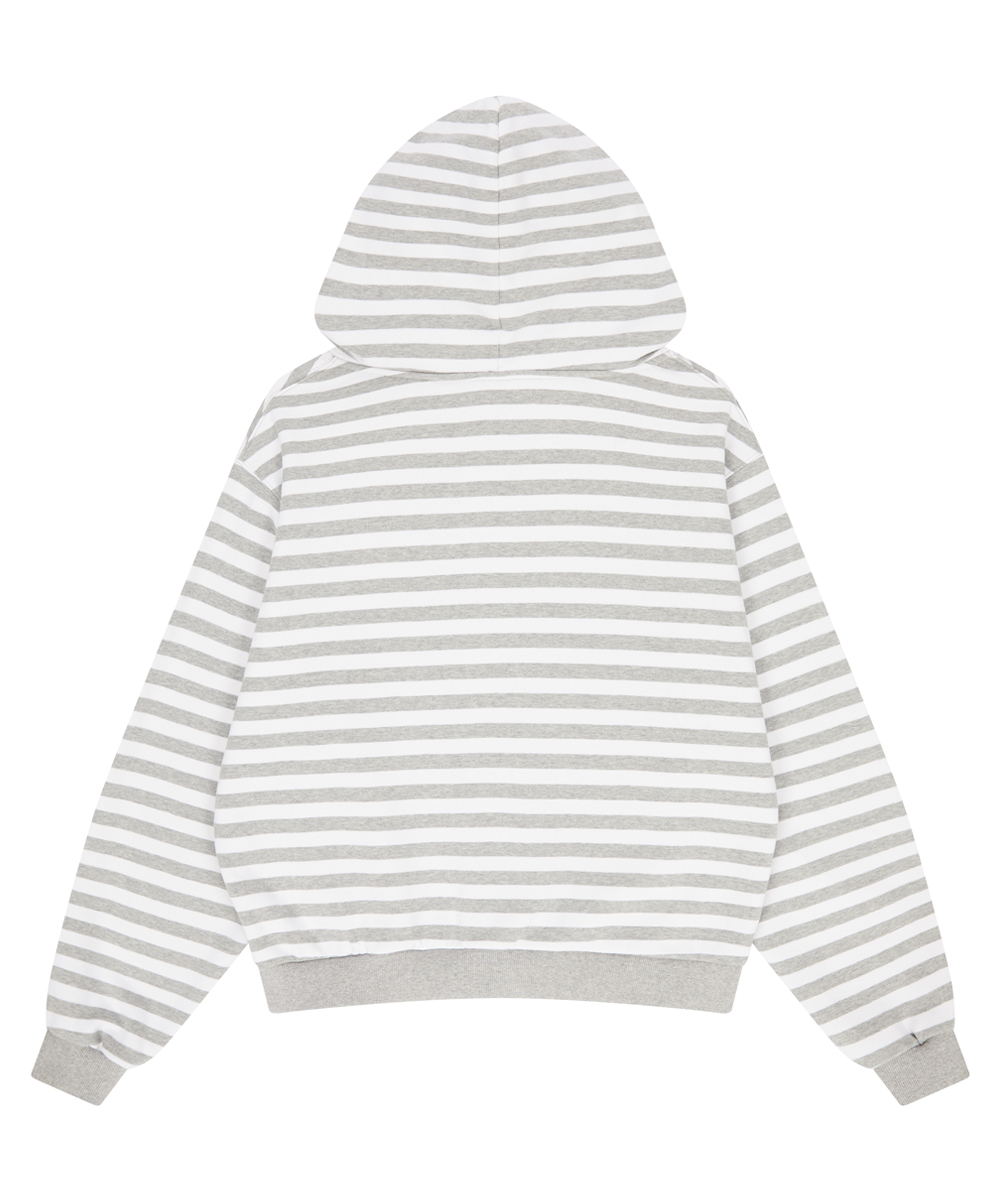 SHUGO CHARA! STRIPE HOOD ZIPUP(GRAY)