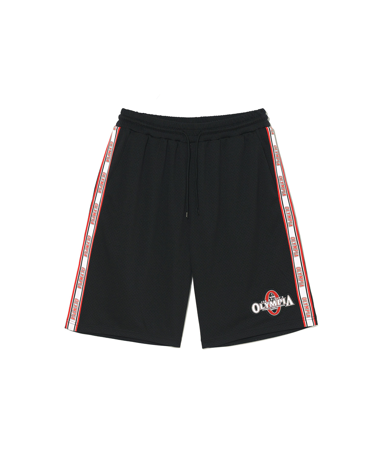 Olympia Lettering All Mesh Bermuda Shorts (Black)