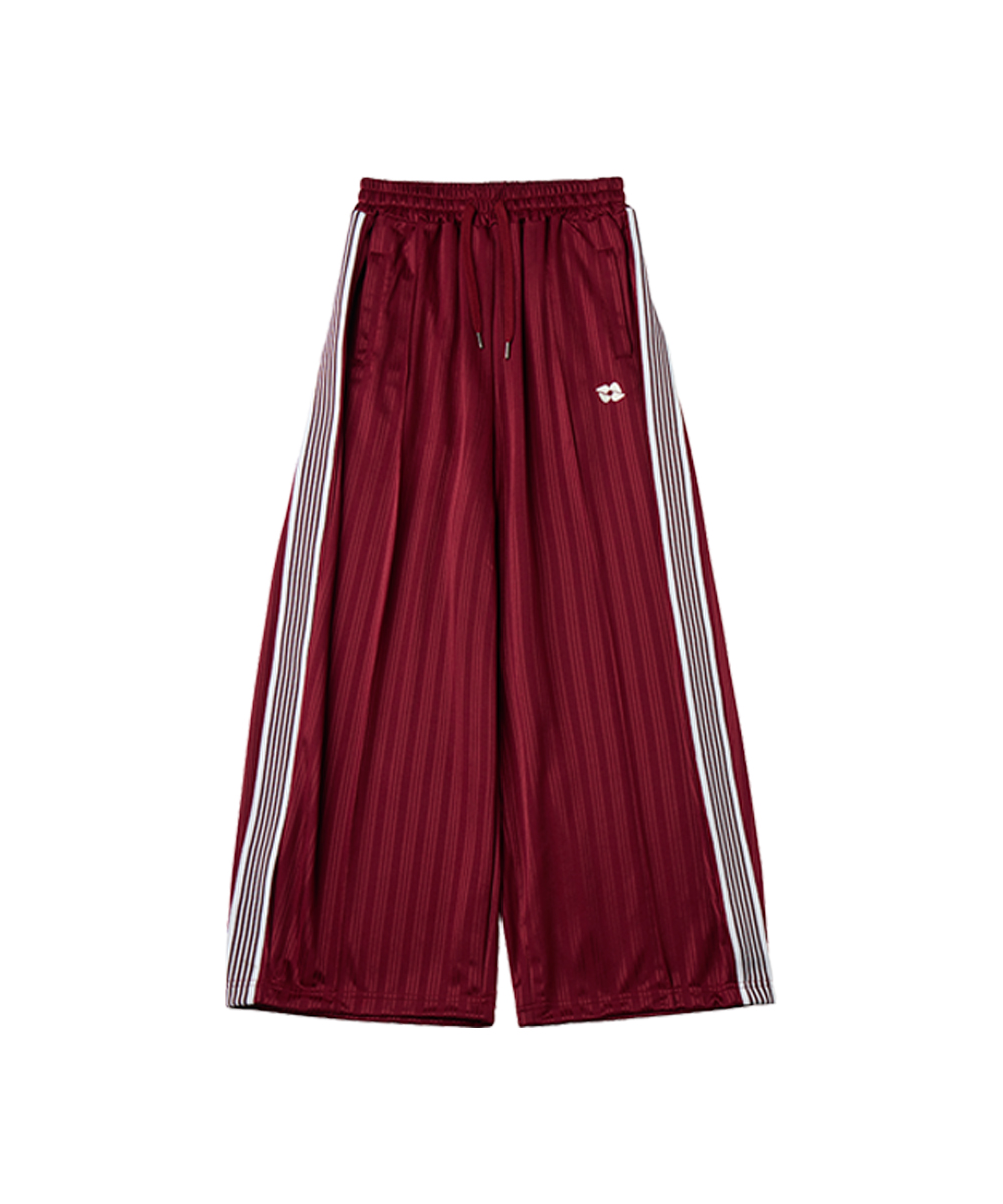 Свободные спортивные брюки с изгибом_Burgundy