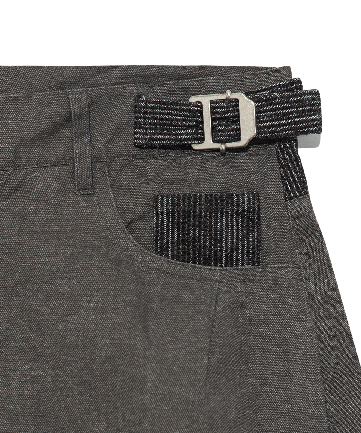 TCM pin stripe stitch half брюки (charcoal)