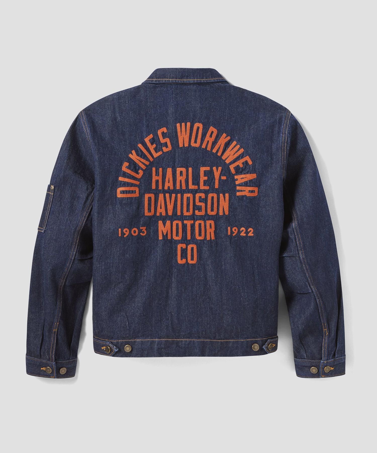 X Harley Davidson деним куртка Rinsed синий