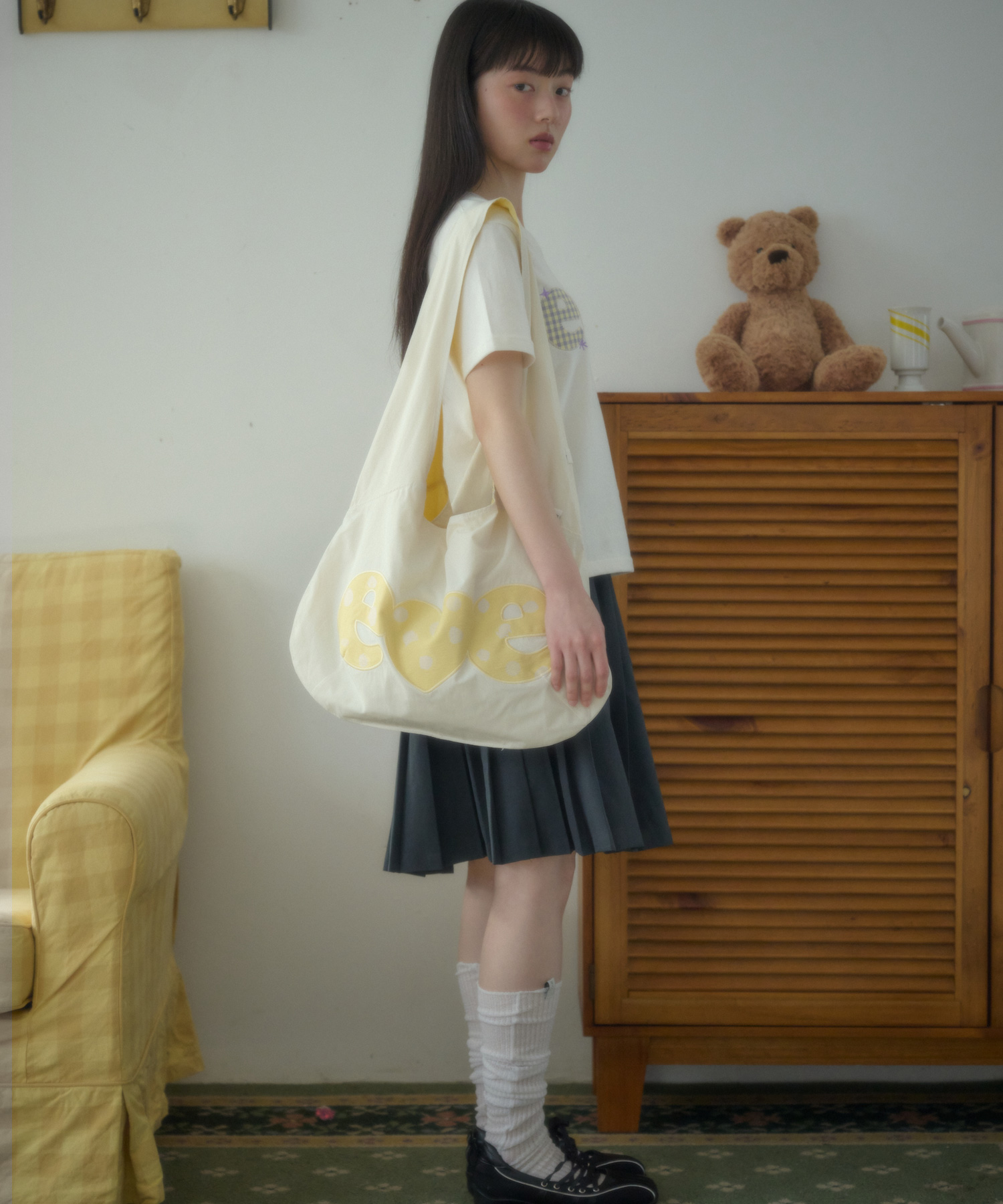 двусторонний dot Hobo Bag AC801(жёлтый)