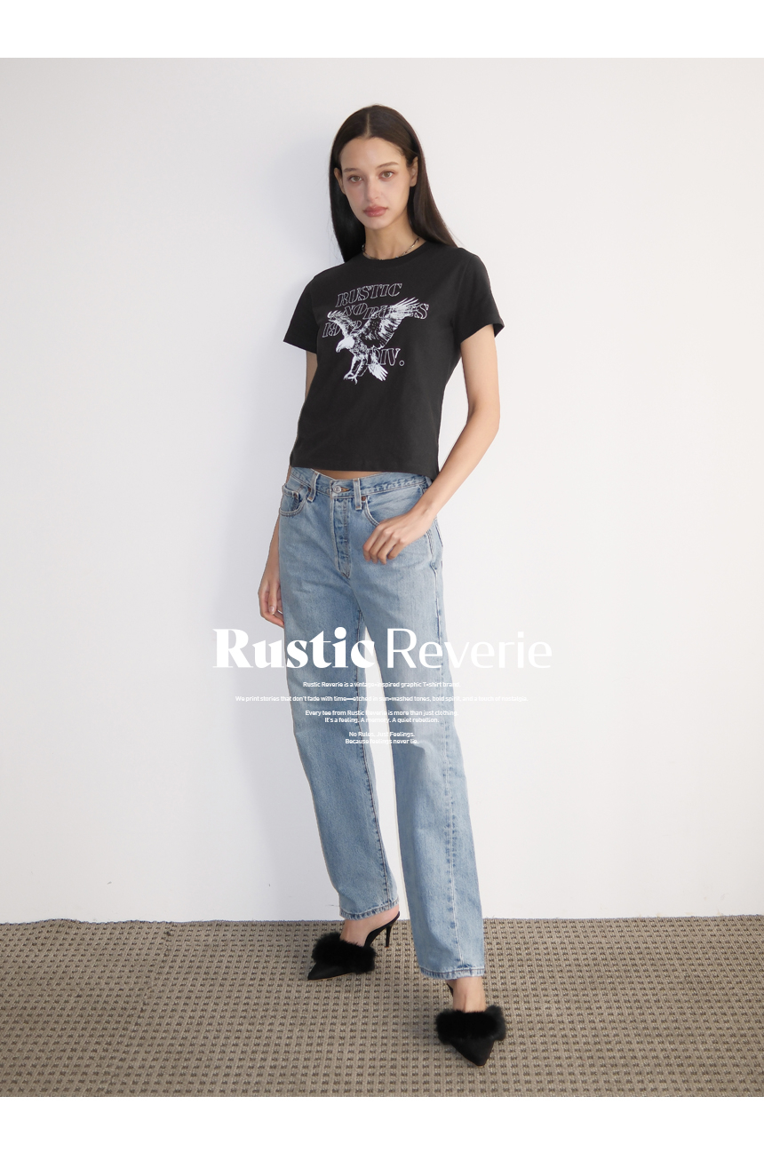 NO RULES EAGLE DIVISION BABY TEE BLACK