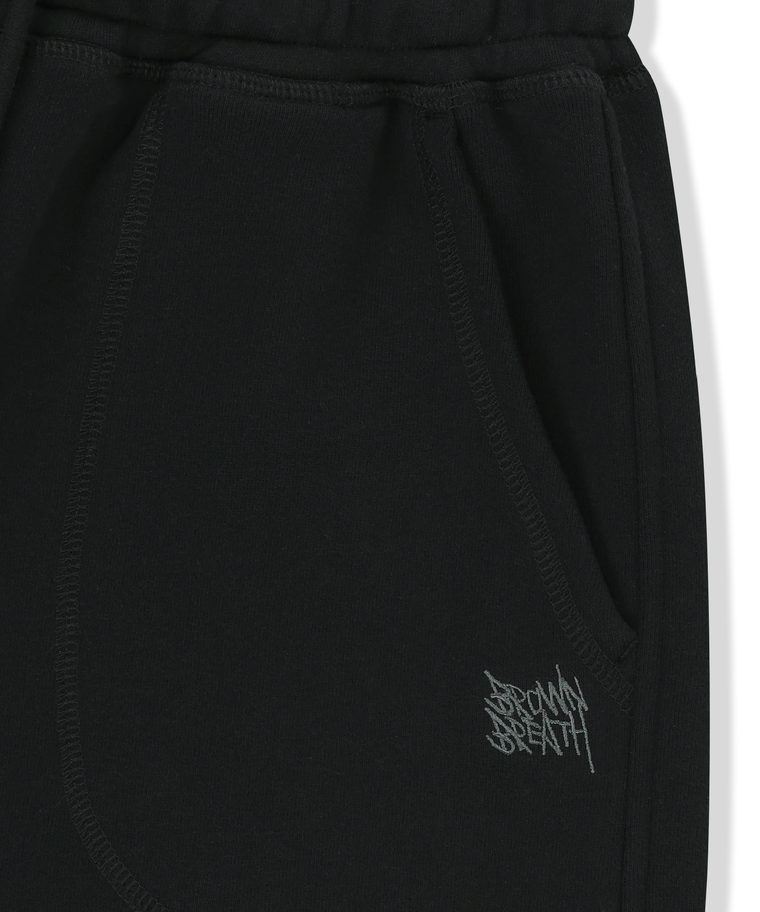 W TAG SWEAT SHORTS - BLACK