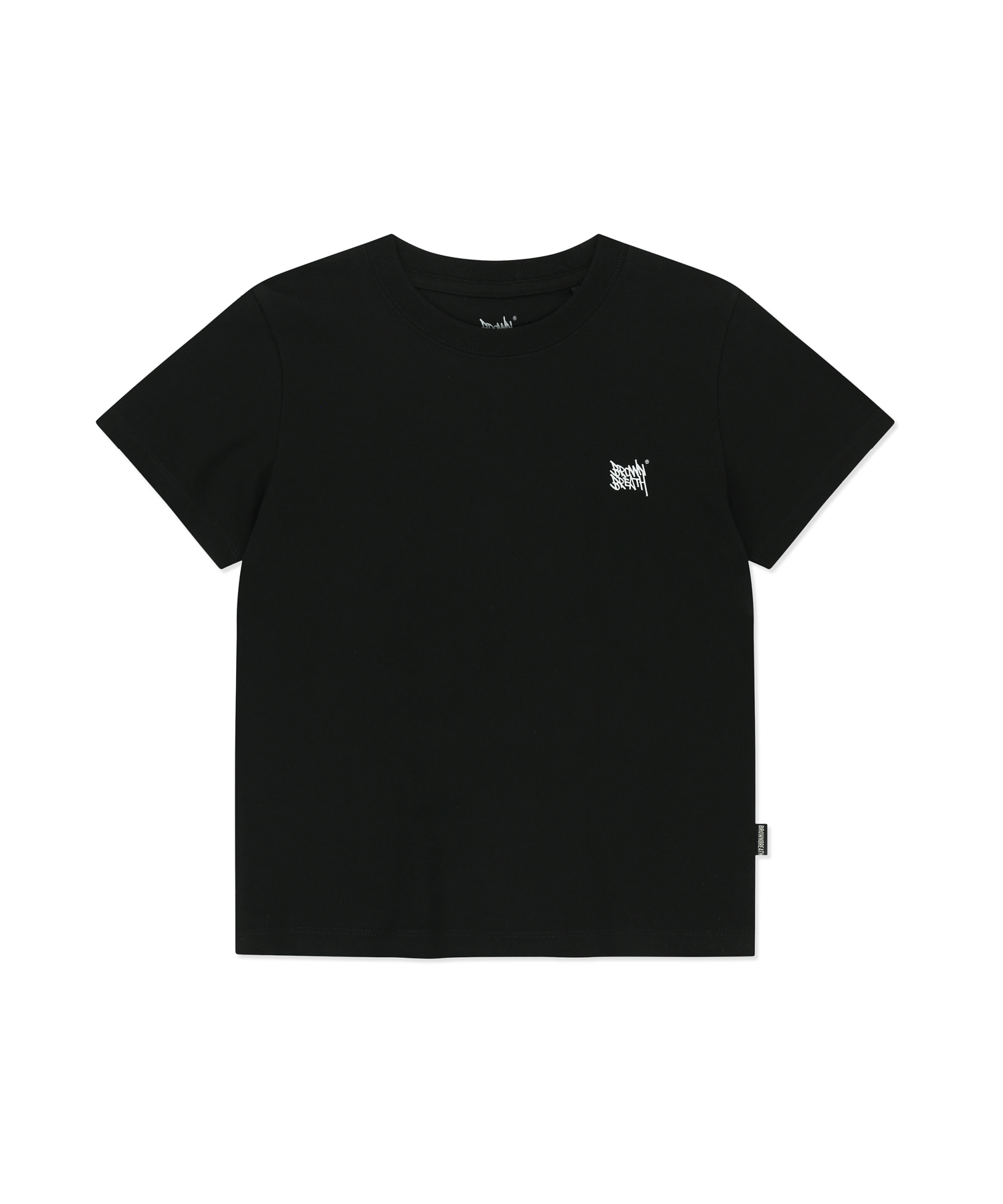W SLEEPY TAG TEE - BLACK