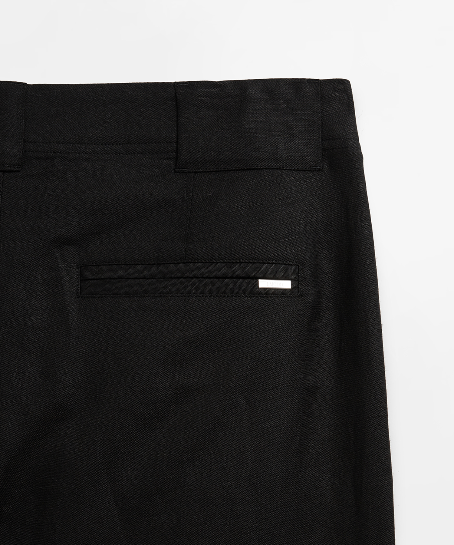 Austin Linen Wide Pants Black