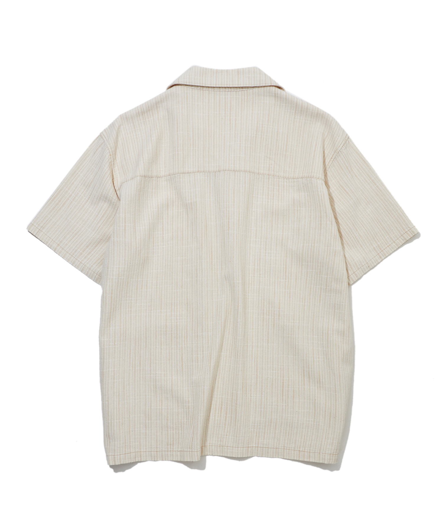 Льняная рубашка Guayabera с открытым воротником Ivory_FS2WR10U