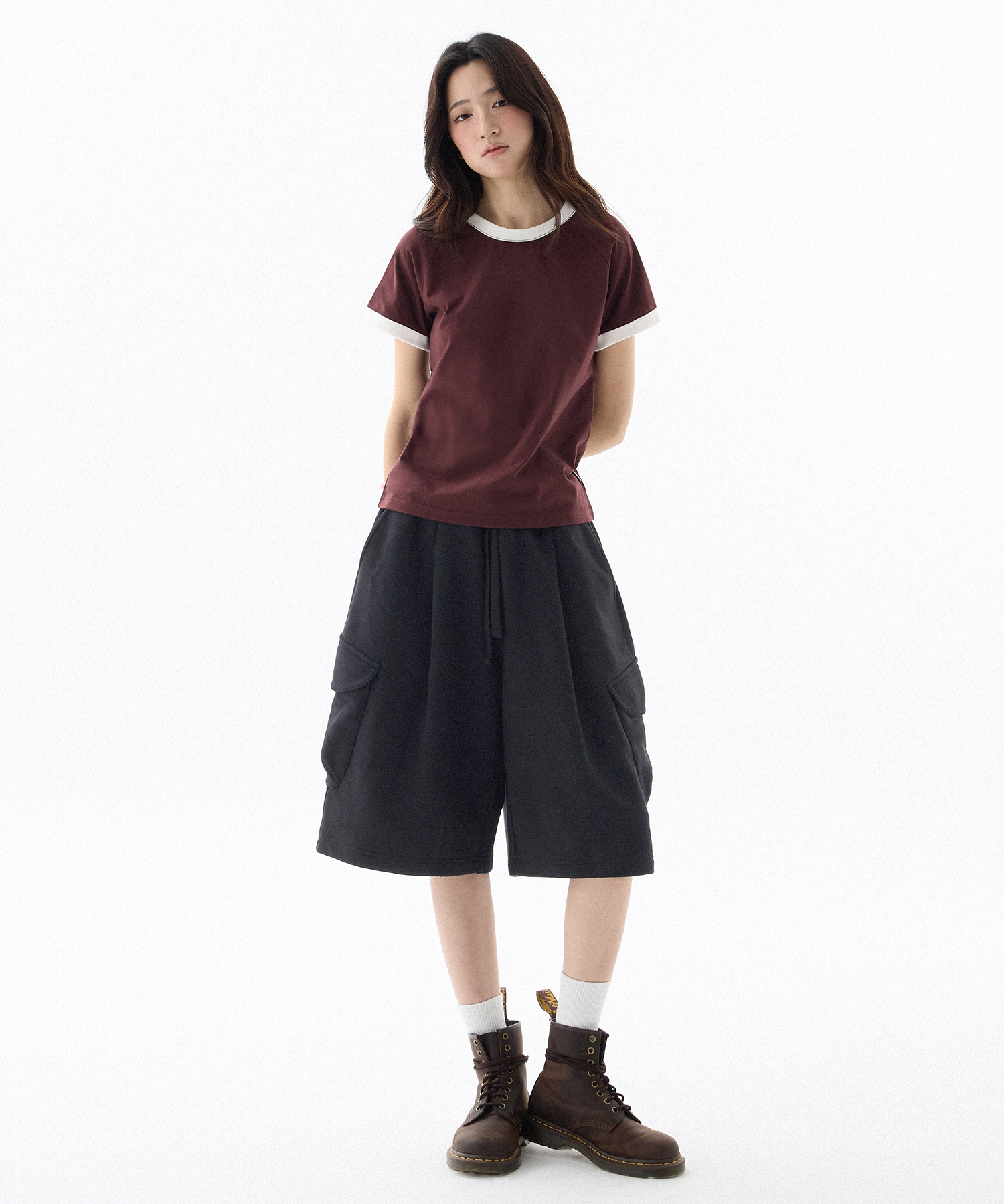 (W) 88 Ringer T-shirt-Magenta