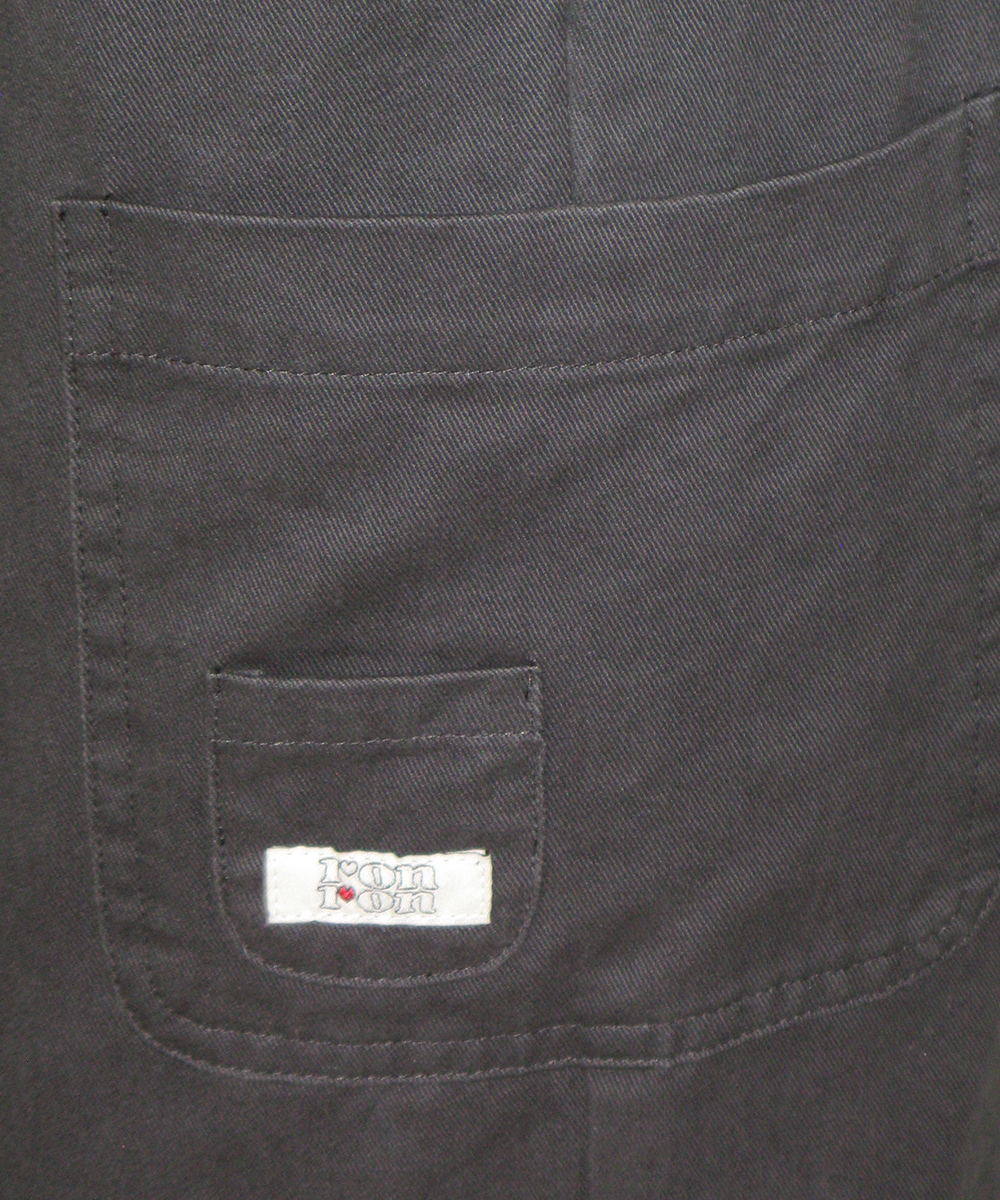 STRING FRILL SHIRRING WIDE PANTS NAVY