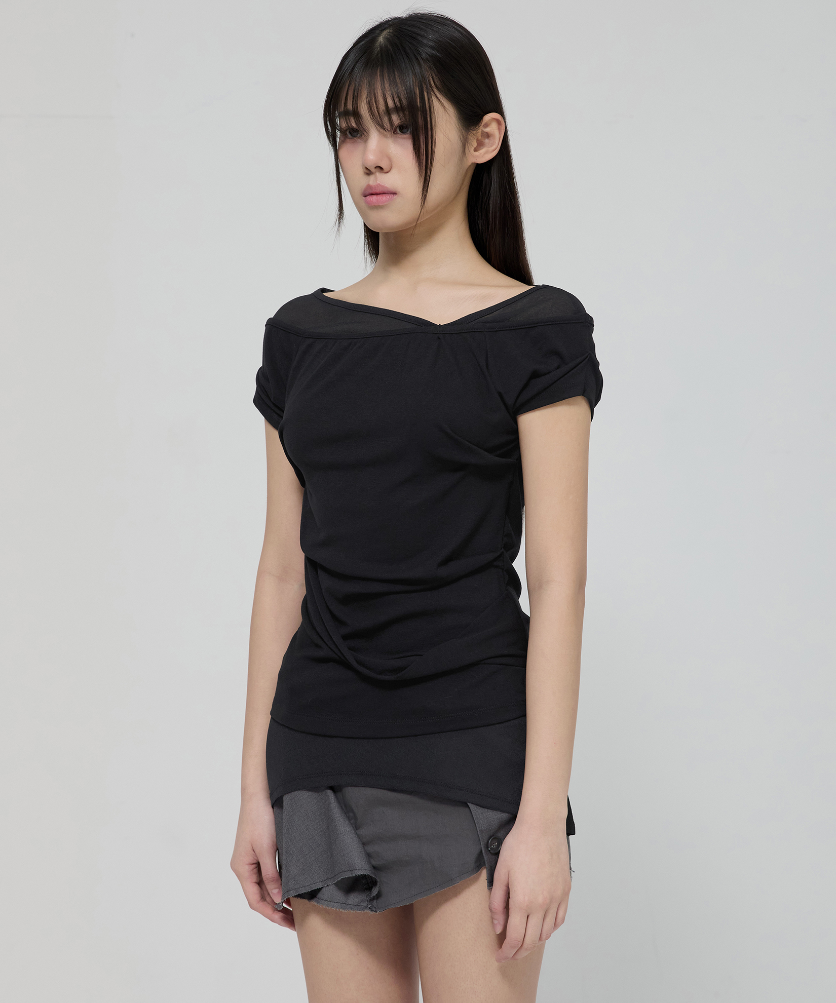2-Layered Top (FL-141_Black)