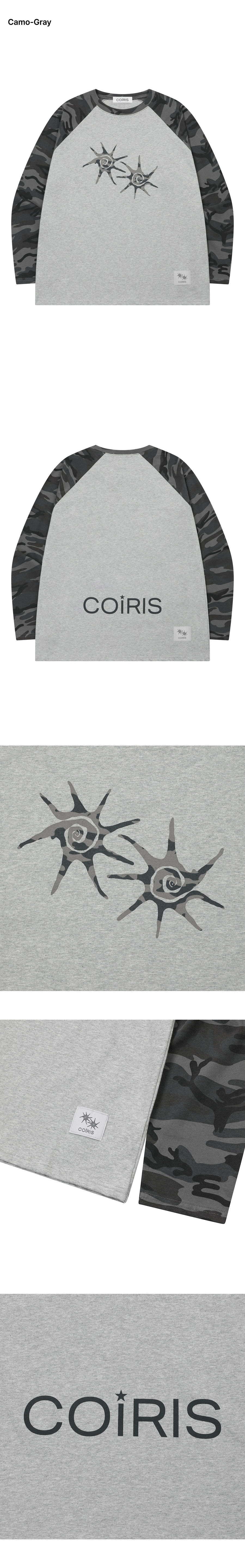 CONTRAST LONG SLEEVE TEE GREY