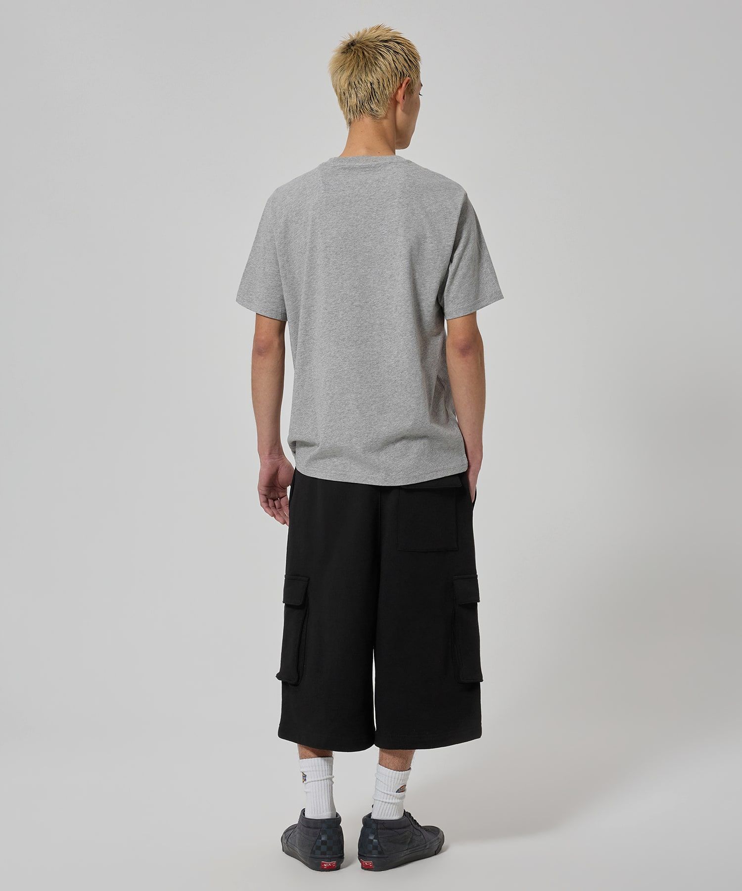 Свободные карго-шорты с одним защипом, Black