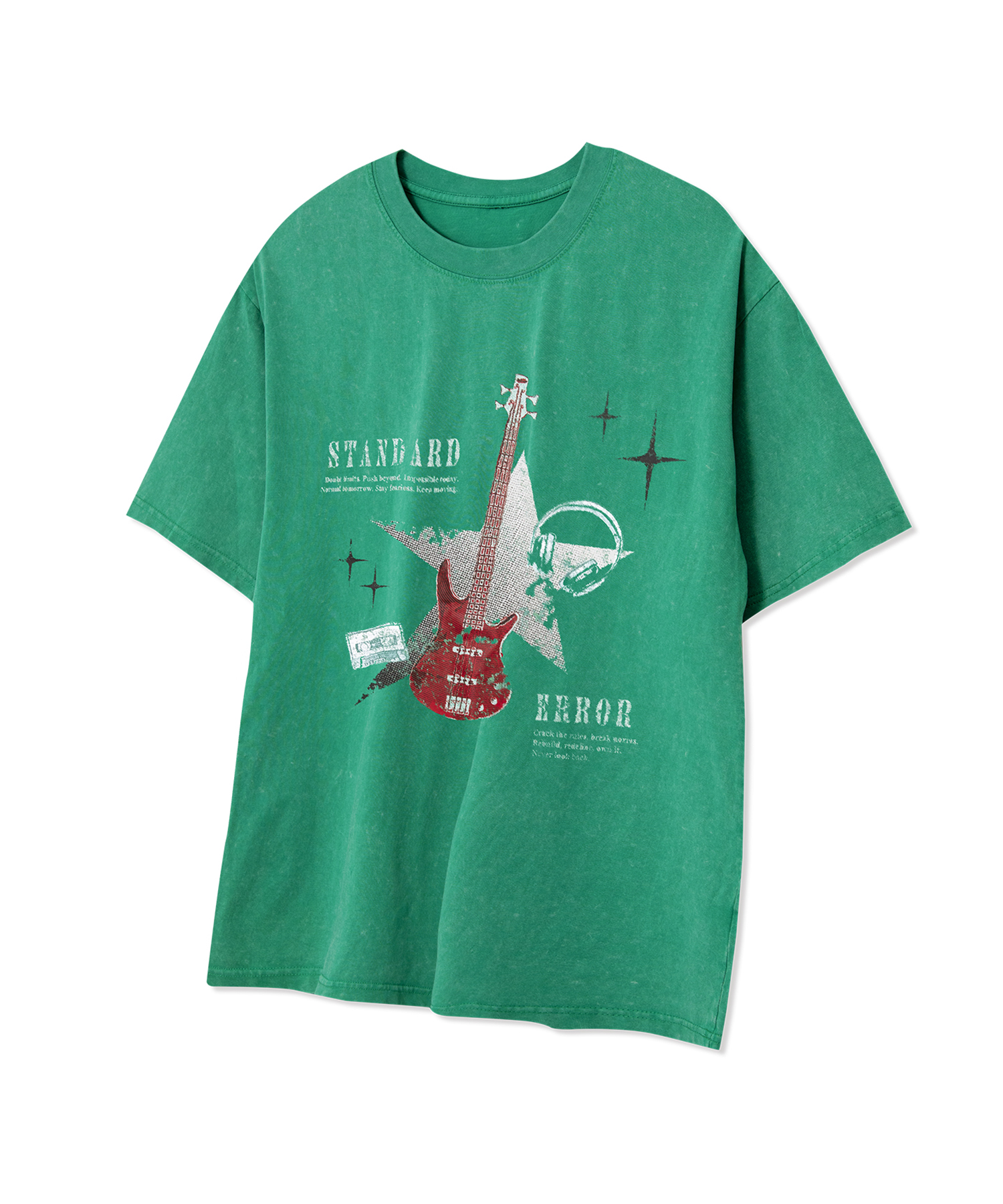87-STAN255 Universe Strum Vintage Pigment Short-Sleeved T-Shirt (4color)