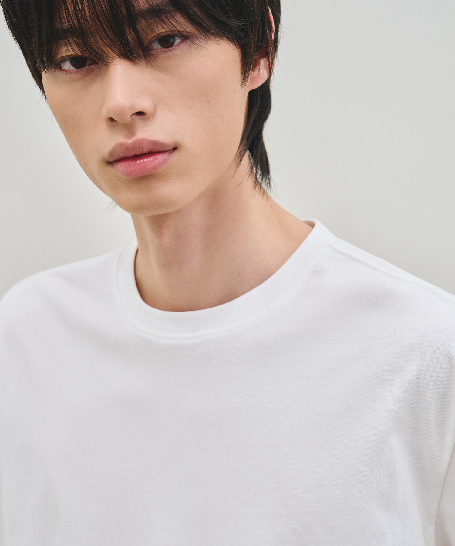 SUPIMA COTTON ROUND CROP HALF T-SHIRT [ 6 COLOR ]