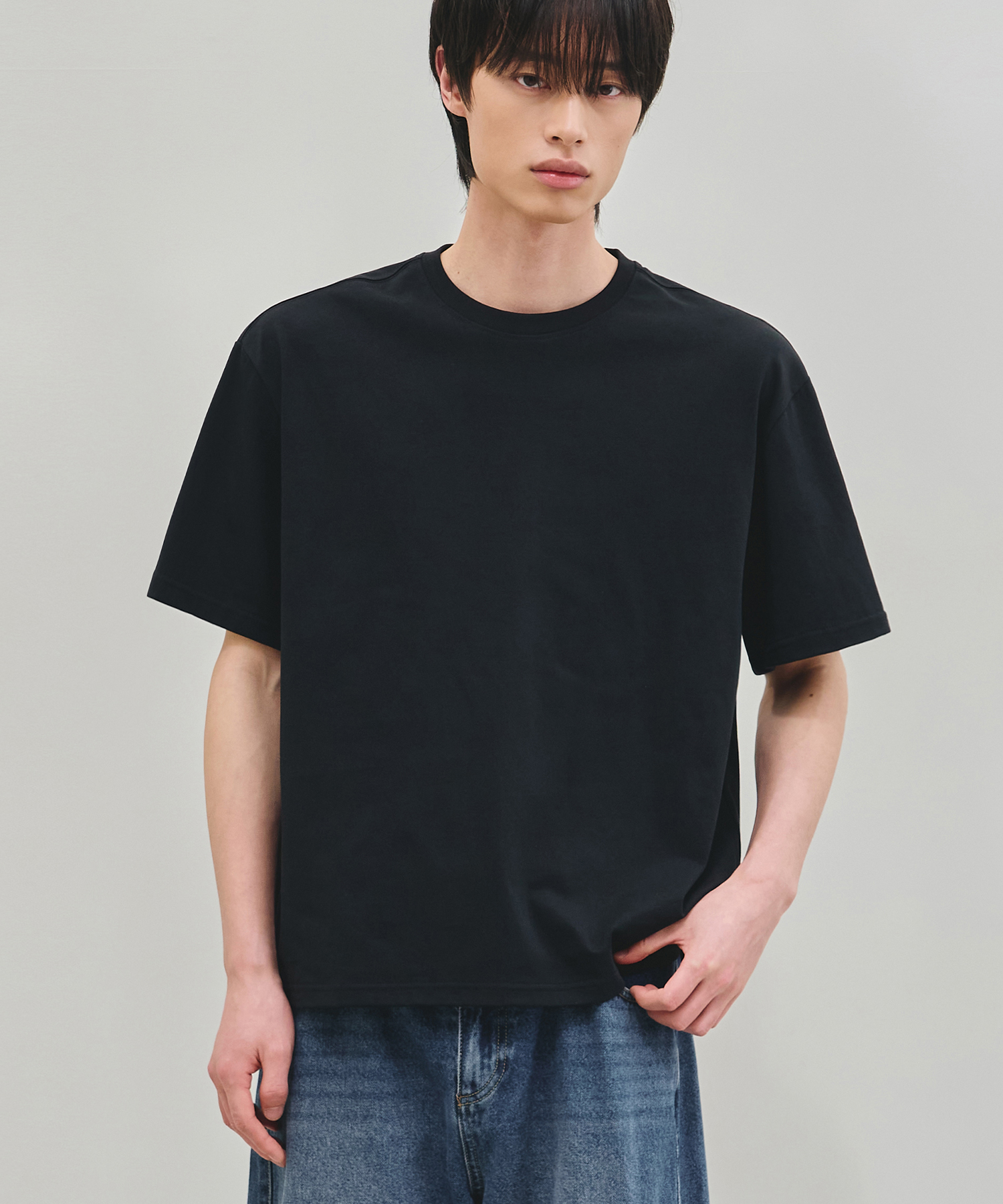 SUPIMA COTTON ROUND CROP HALF T-SHIRT [ 2 PACK ]