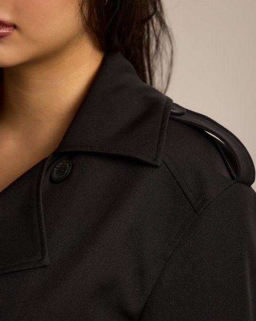CS CLASSIC TRENCH JACKET-026 (BLACK) thumbnail 5