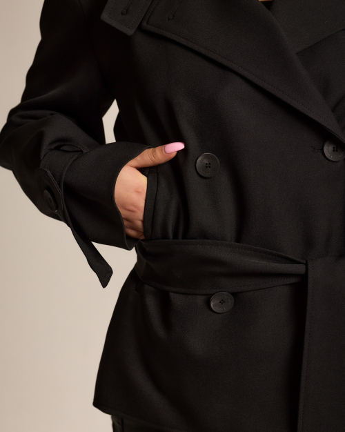 CS CLASSIC TRENCH JACKET-026 (BLACK) thumbnail 6